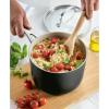 imageKitchenAid Hard Anodized Ceramic Nonstick Cookware Sauce Pan with Lid 3 Quart Matte BlackMatte Black