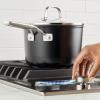 imageKitchenAid Hard Anodized Ceramic Nonstick Cookware Sauce Pan with Lid 3 Quart Matte BlackMatte Black