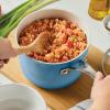 imageKitchenAid Hard Anodized Ceramic Nonstick Cookware Sauce Pan with Lid 3 Quart PistachioBlue Velvet