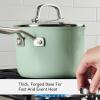imageKitchenAid Hard Anodized Ceramic Nonstick Cookware Sauce Pan with Lid 3 Quart PistachioPistachio
