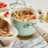 imageKitchenAid Hard Anodized Ceramic Nonstick Cookware Sauce Pan with Lid 3 Quart PistachioPistachio