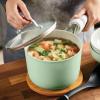 imageKitchenAid Hard Anodized Ceramic Nonstick Cookware Sauce Pan with Lid 3 Quart PistachioPistachio