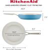 imageKitchenAid Hard Anodized Ceramic Nonstick Frying PanSkillet 10 Inch Blue VelvetBlue Velvet