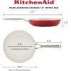 imageKitchenAid Hard Anodized Ceramic Nonstick Frying PanSkillet 10 Inch Blue VelvetEmpire Red