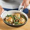imageKitchenAid Hard Anodized Ceramic Nonstick Frying PanSkillet 10 Inch Blue VelvetMatte Black