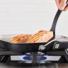 imageKitchenAid Hard Anodized Ceramic Nonstick Frying PanSkillet 10 Inch Blue VelvetMatte Black