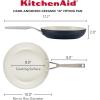 imageKitchenAid Hard Anodized Ceramic Nonstick Frying PanSkillet 10 Inch Blue VelvetMatte Black
