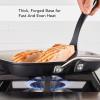 imageKitchenAid Hard Anodized Ceramic Nonstick Frying PanSkillet 10 Inch Blue VelvetMatte Black