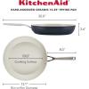 imageKitchenAid Hard Anodized Ceramic Nonstick Frying PanSkillet 10 Inch Blue VelvetMatte Black