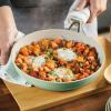 imageKitchenAid Hard Anodized Ceramic Nonstick Frying PanSkillet 10 Inch Blue VelvetPistachio