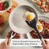 imageKitchenAid Hard Anodized Ceramic Nonstick Frying PanSkillet 10 Inch Blue VelvetPistachio