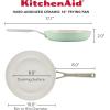 imageKitchenAid Hard Anodized Ceramic Nonstick Frying PanSkillet 10 Inch Blue VelvetPistachio