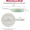 imageKitchenAid Hard Anodized Ceramic Nonstick Frying PanSkillet 10 Inch Blue VelvetPistachio