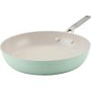 imageKitchenAid Hard Anodized Ceramic Nonstick Frying PanSkillet 10 Inch Blue VelvetPistachio