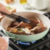 imageKitchenAid Hard Anodized Ceramic Nonstick Frying PanSkillet 10 Inch Blue VelvetPistachio