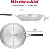 imageKitchenAid Stainless Steel Frying PanSkillet 12 Inch Brushed Stainless SteelBrushed Stainless Steel