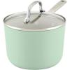 imageKitchenAid Hard Anodized Ceramic Nonstick Cookware Sauce Pan with Lid 3 Quart PistachioPistachio