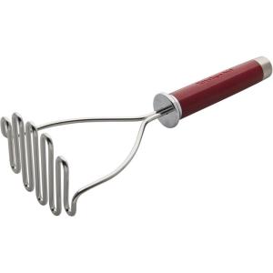 imageKitchenAid Gourmet Stainless Steel Wire Masher 1024Inch BlackMatte Red
