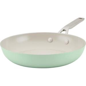 imageKitchenAid Hard Anodized Ceramic Nonstick Frying PanSkillet 10 Inch Blue VelvetPistachio