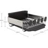 imageKitchenAid Compact Space Saving Rust Resistant Dish Rack with Angled Self Draining Drain Board and Removable Flatware Caddy 1606Inch GrayBlack