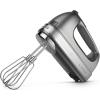imageKitchenAid 9Speed Digital Hand Mixer with Turbo Beater II Accessories and Pro Whisk  WhiteContour Silver
