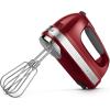 imageKitchenAid 9Speed Digital Hand Mixer with Turbo Beater II Accessories and Pro Whisk  WhiteEmpire Red