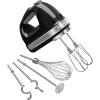 imageKitchenAid 9Speed Digital Hand Mixer with Turbo Beater II Accessories and Pro Whisk  WhiteOnyx Black