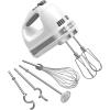 imageKitchenAid 9Speed Digital Hand Mixer with Turbo Beater II Accessories and Pro Whisk  WhiteWhite