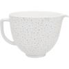 imageKitchenAid KSM2CB5THB Stand Mixer Bowl 5 quart White Hobnail CeramicConfetti Sprinkle Ceramic