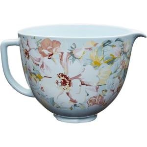 imageKitchenAid 5 Quart Ceramic Bowl for all KitchenAid 455 Quart TiltHead Stand Mixers KSM2CB5PWG White Gardenia