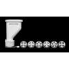 imageKitchenAid KSMPEXTA Gourmet Pasta Press Attachment with 6 Interchangeable Pasta Plates WhitePasta Press