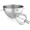 imageKitchenAid 3Qt Stainless Steel Bowl ampamp CombiWhip  Fits BowlLift models KV25G and KP26M1X