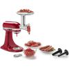 imageKitchenAid KSMMGA Metal Food Grinder Attachment SilverSilver