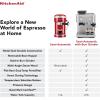 imageKitchenAid Semi Automatic Espresso Machine with Burr Grinder KES6551 Porcelain White