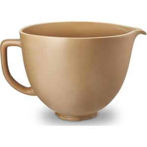 imageKitchenAid 5 Quart Ceramic Bowl for all KitchenAid 455 Quart TiltHead Stand Mixers KSM2CB5PFC Fired Clay