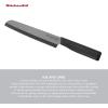 imageKitchenAid Classic Ceramic Serrated Bread Knife with CustomFit Blade Cover Sharp Kitchen Knife DishwasherSafe 8Inch BlackBlack