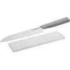 imageKitchenAid Classic Chef CustomFit Cover Sharp Kitchen Knife HighCarbon Japanese Stainless Steel Blade 8 Inch GrayGray