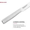 imageKitchenAid Gourmet Forged Steak Knife Set HighCarbon Japanese Stainless Steel 4 Piece Brushed4Piece Steak Knife Set