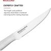 imageKitchenAid Gourmet Forged Steak Knife Set HighCarbon Japanese Stainless Steel 4 Piece Brushed4Piece Steak Knife Set