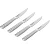 imageKitchenAid Gourmet Forged Steak Knife Set HighCarbon Japanese Stainless Steel 4 Piece Brushed4Piece Steak Knife Set