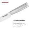 imageKitchenAid Gourmet Forged Steak Knife Set HighCarbon Japanese Stainless Steel 4 Piece Brushed55Inch Serrated Utility Knife