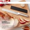 imageKitchenAid Gourmet Forged Steak Knife Set HighCarbon Japanese Stainless Steel 4 Piece Brushed8Inch Bread Knife