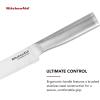 imageKitchenAid Gourmet Forged Steak Knife Set HighCarbon Japanese Stainless Steel 4 Piece Brushed8Inch Bread Knife