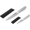 imageKitchenAid Gourmet Forged Steak Knife Set HighCarbon Japanese Stainless Steel 4 Piece BrushedUtility and Paring Knife Set Set