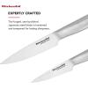 imageKitchenAid Gourmet Forged Steak Knife Set HighCarbon Japanese Stainless Steel 4 Piece BrushedUtility and Paring Knife Set Set
