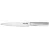 imageKitchenAid Gourmet Forged Stainless Steel Slicer Knife with CustomFit Blade Cover 8inch Sharp Kitchen Knife HighCarbon Japanese Stainless Steel Blade Brushed Stainless Steel Handle