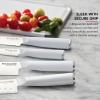imageKitchenAid Chef Set with CustomFit Covers Sharp Kitchen Knife HighCarbon Japanese Stainless Steel Blade 4 Piece MulticolorWhite