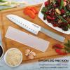 imageKitchenAid Classic Santoku CustomFit Cover Sharp Kitchen Knife HighCarbon Japanese Stainless Steel Blade 7 Inch GrayGray