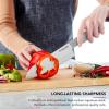 imageKitchenAid Classic Santoku CustomFit Cover Sharp Kitchen Knife HighCarbon Japanese Stainless Steel Blade 7 Inch GrayGray