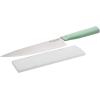 imageKitchenAid Classic Santoku Knife with CustomFit Blade Cover Sharp Kitchen Knife HighCarbon Japanese Stainless Steel 7 inch PistachioPistachio